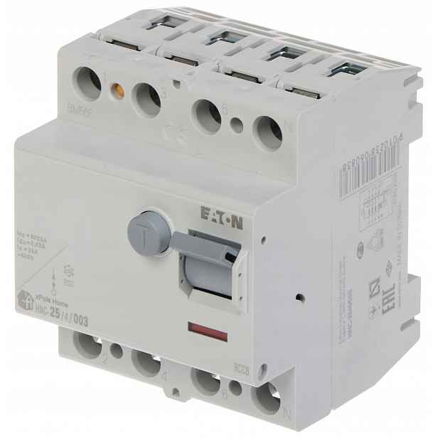 Diferenciálně Proudový Spínač HNC-25/4/003 Třífázový, Typ Ac 30mA 25A Eaton