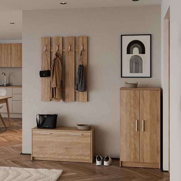 Předsíňová stěna NEJBY 5, dub sonoma