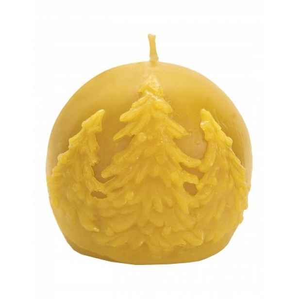 Silikonová forma na svíčky koule se smrky