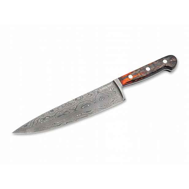 Nůž šéfkuchaře Böker Solingen Fuego Damast 21,5 cm, 150 vrstev