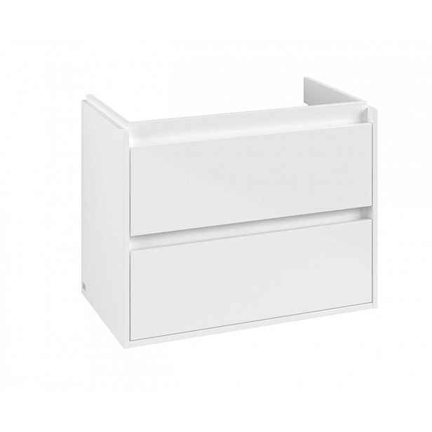 Villeroy & Boch Skyla - Umyvadlová skříňka, 77x60x44 cm, 2 zásuvky, Brilliant White C79600VE