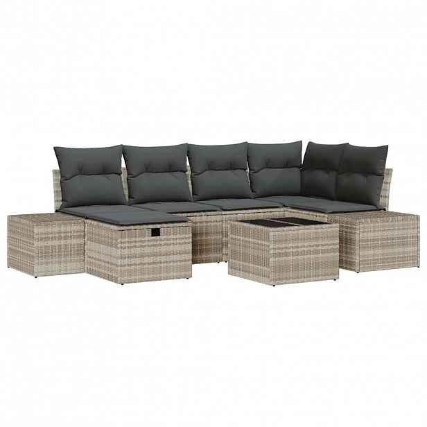 vidaXL Set pohovek 6 ks polyratan
