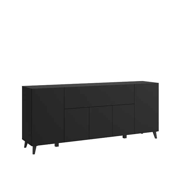 Komoda 180 cm černá Phuket laminát