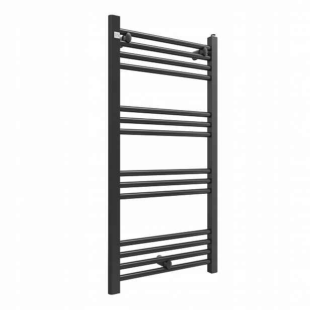Koupelnový Radiátor Černý 50/100 cm Žebříkový Radiátor Moderní Puerto