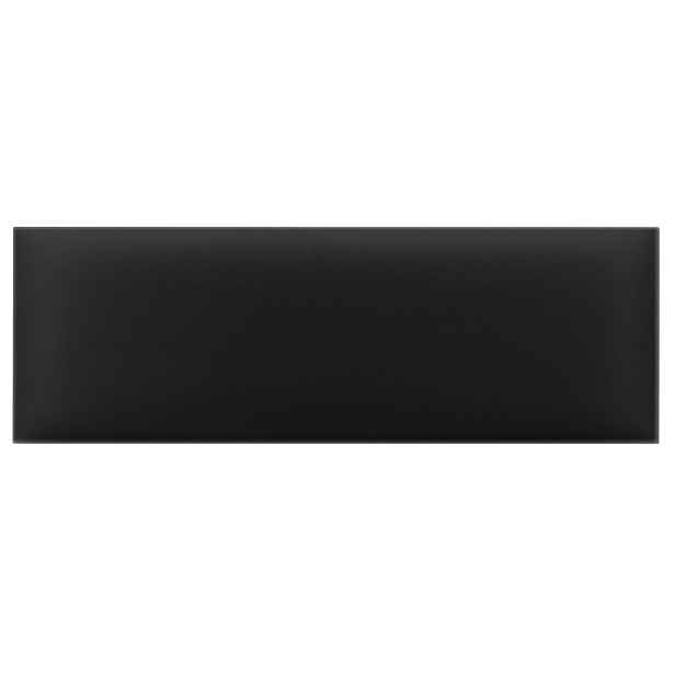 Čalouněný nástěnný panel s EKO KŮŽÍ různé rozměry x šířka 20 cm černá obdélník MyBestHome Rozměr: 100x20 cm