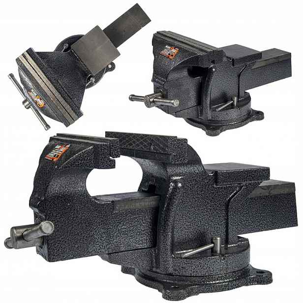 Otočný Zámečnický Svěrák 200 mm S Kovadlem Typ Hobby 15 Kg