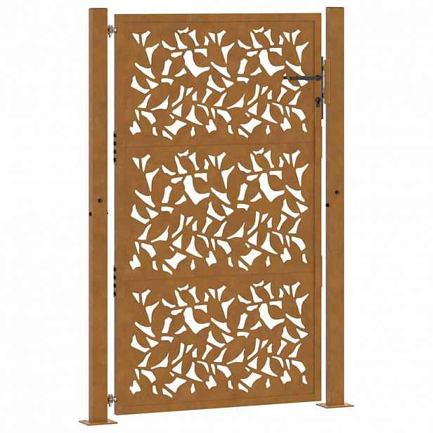 vidaXL Zahradní brána 100 x 150 cm, odolná ocel, design křídla