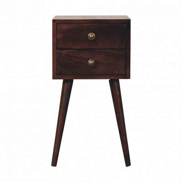 Artisan Furniture KONSOLOVÝ STŮL Povrchová úprava California Walnut, 2 zásuvky, 1 otevřená police, lakovaná hnědá