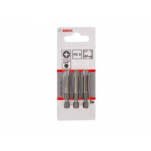 Bosch - Sada bitů PZ3, délka 49 mm, 3 ks 2607001579