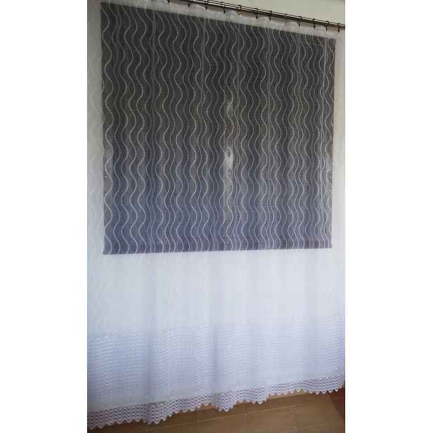 Mg Záclona žakár 629/48 Bílá 300X250 cm Hotová Obšitá M