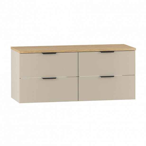 Petits-meubles SKŘÍŇKA POD UMYVADLO 120.6cm Astrid Kašmír a dřevo