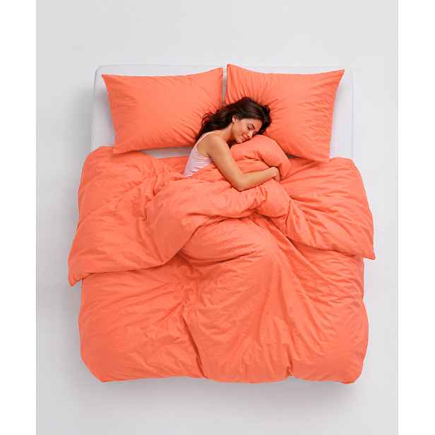 Povlak na přikrývku Lejaan Peach Nectar Rozměr přikrývky: 200 × 220 cm