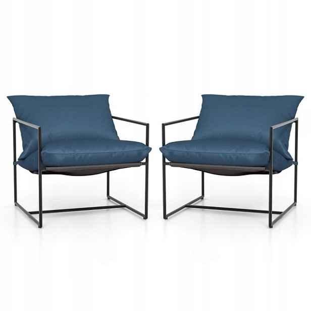Sada 2 ergonomických židlí s podvěsem pro moderní relaxaci