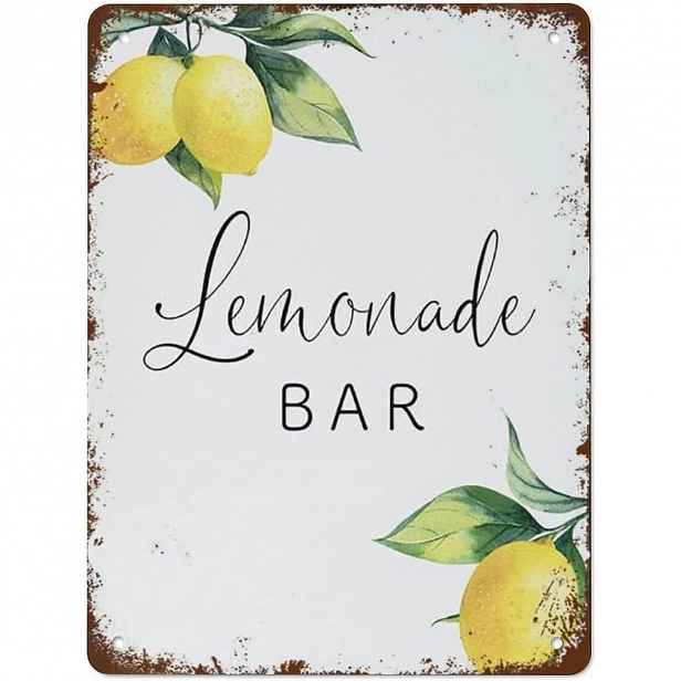 TEMU Citronový potisknutelný nápis na limonádový bar & dekorace na rozlučku se svobodou - Umělý, vhodný pro kuchyň, kavárnu, svatební značení s