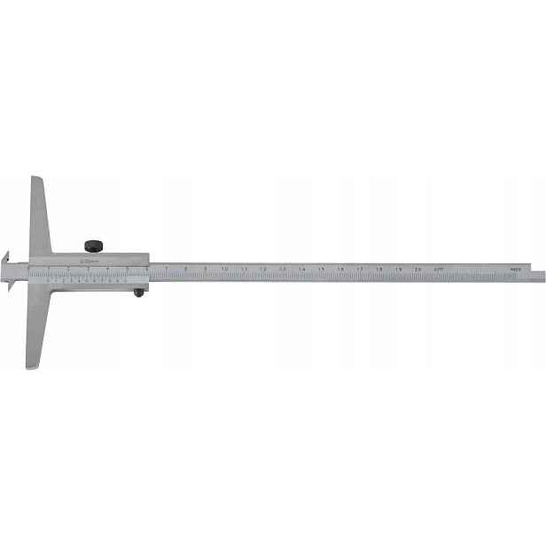 Hákový hloubkoměr odsazený 200 mm Fortis