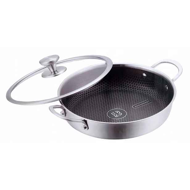 Hrnec Ocelový Nízký Medová Plástev 26 CM Premium Edenberg 3,6 L