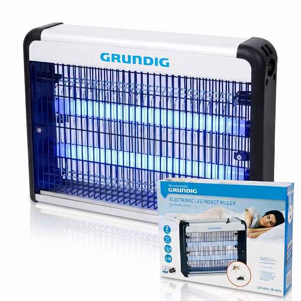 Lampa Insekticidní na Komáry Mouchy Můry Hmyz Uv Past Elektrická Grundig