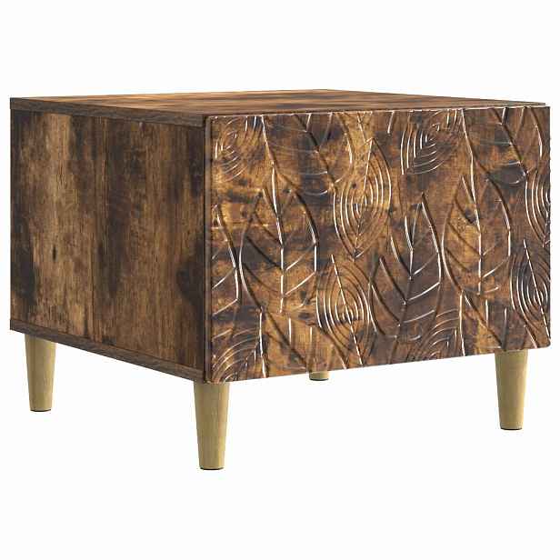 vidaXL Konferenční stolek Kouřový dub 50 x 49 x 40 cm Kompozitní dřevo
