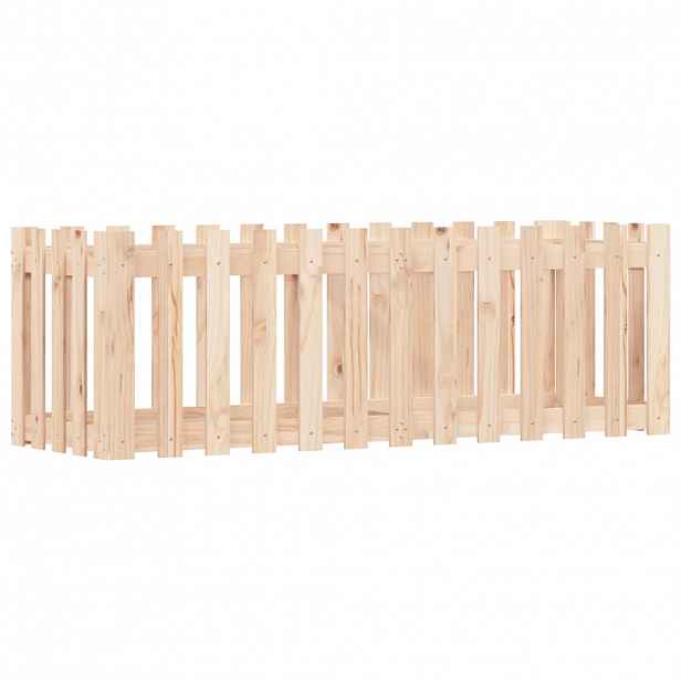 vidaXL Vyvýšený záhon plotový design 150 x 50 x 50 cm masivní borovice