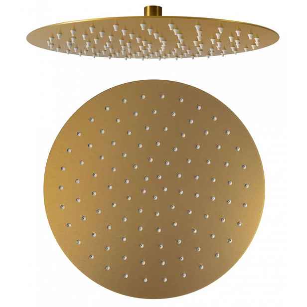 Sapho Slim - Hlavová sprcha, průměr 30 cm, zlatá MS573GB