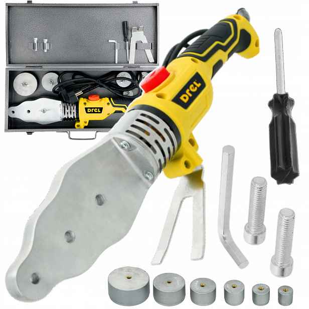 Svářečka trubek Pe Pp Drel EHD-1500 20-63 mm 1500 W