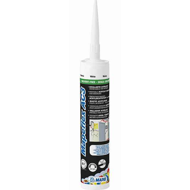 Tmel akrylový Mapei Mapeflex AC3 bílý 310 ml