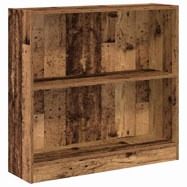 vidaXL Knihovna old wood 80 x 24 x 76 cm kompozitní dřevo
