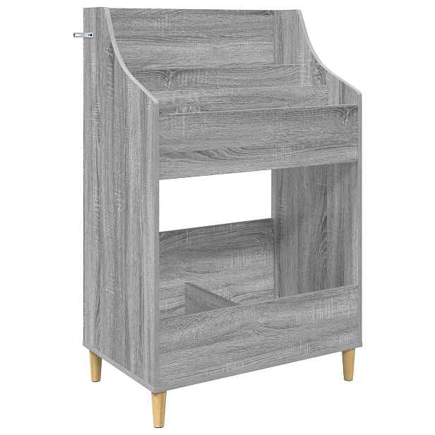 vidaXL Mediální police Šedý Sonoma 70,5 x 46 x 112 cm Kompozitní dřevo