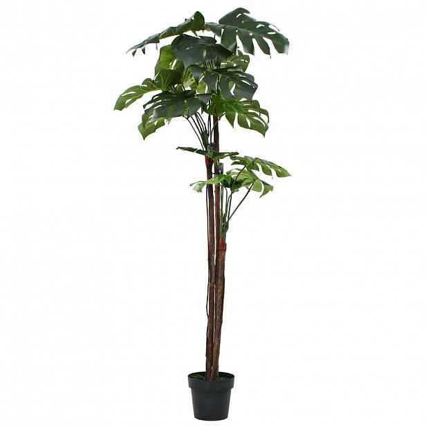 vidaXL Umělá rostlina monstera s květináčem 170 cm zelená