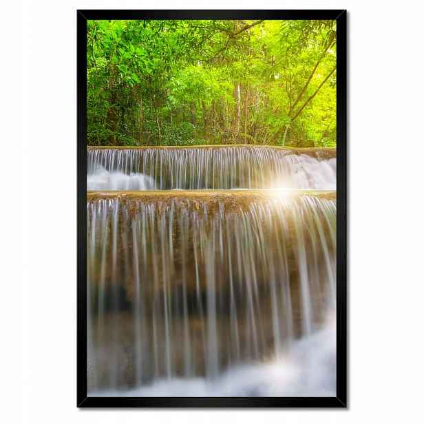 Plakáty v rámu 40x60 Asijská krajina Vodopád