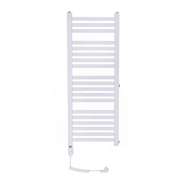 Koupelnový radiátor žebříkový Vinolli Nero elektrický 900 W Bílý 120 x 40 cm