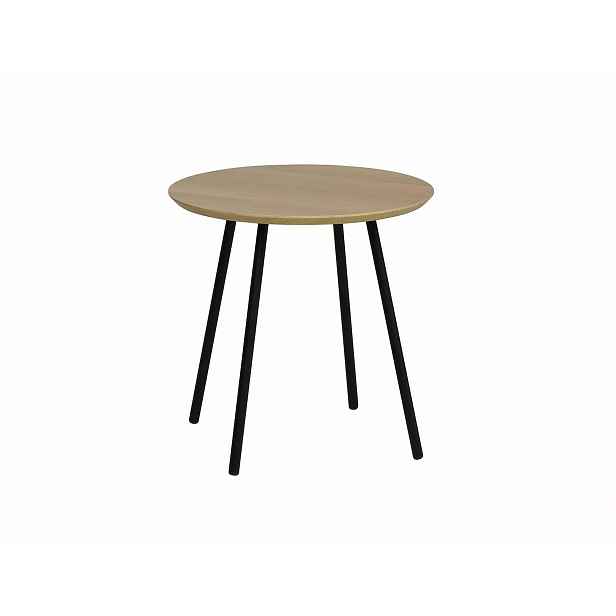 Kulatý konferenční stolek s deskou v dekoru dub PAM B 40x40