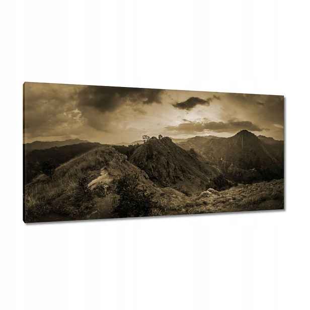 Obrazy 115x55 Hnědá krajina Krajina