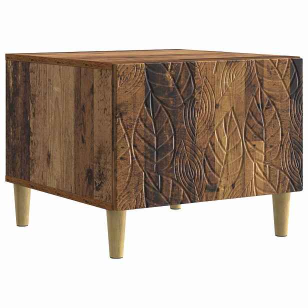 vidaXL Konferenční stolek Staré dřevo 50 x 49 x 40 cm Kompozitní dřevo