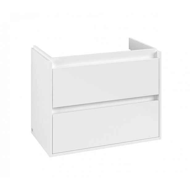 Villeroy & Boch Skyla - Umyvadlová skříňka, 77x60x44 cm, 2 zásuvky, Brilliant White C79800VE