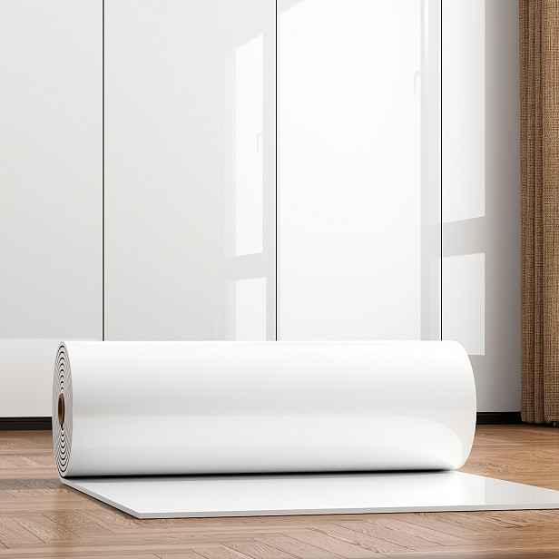 TEMU 1 role silné PVC renovací fólie s vzhledem kamene, zázrak pro obnovu podlahy. Tloušťka 3,25 mm a pěnová struktura zvyšují pohodlí pod nohama i