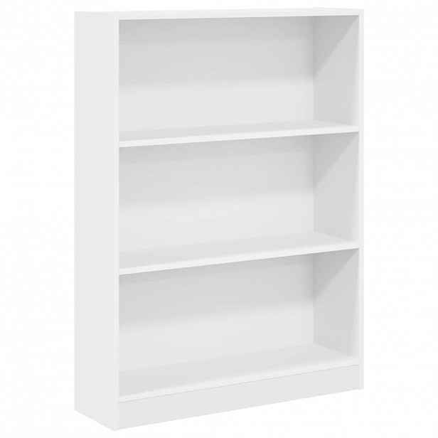 vidaXL Knihovna bílá 80 x 24 x 109 cm kompozitní dřevo