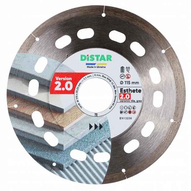 Diamantový kotouč pro gresovou keramiku Esthete 2.0 115x22,23 mm 1A1R Distar