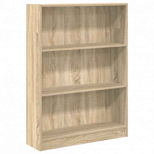 vidaXL Knihovna dub sonoma 80 x 24 x 109 cm kompozitní dřevo