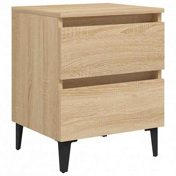 vidaXL Noční stolek dub sonoma 40 x 35 x 50 cm kompozitní dřevo