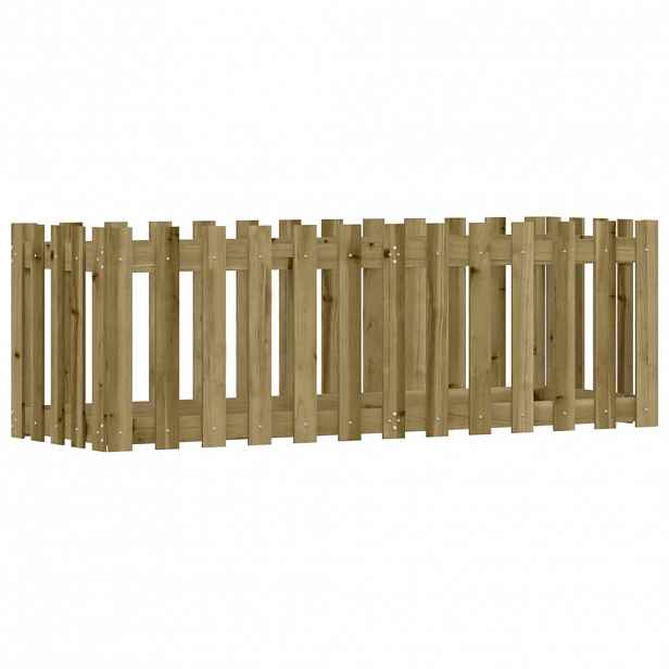 vidaXL Vyvýšený záhon plotový design 150x50x50cm impregnovaná borovice