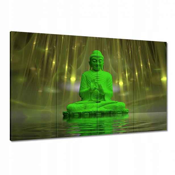 Obrazy 120x80 Zelený Buddha Buddhismus