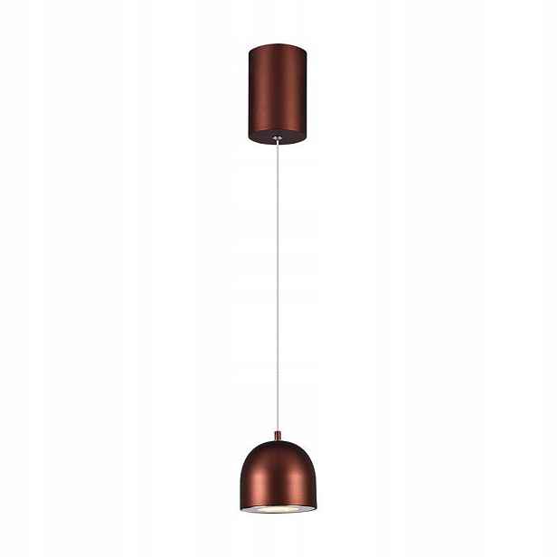 Závěsná Led lampa 3000K s dotykovým vypínačem, hnědá, nad stolem V-tac
