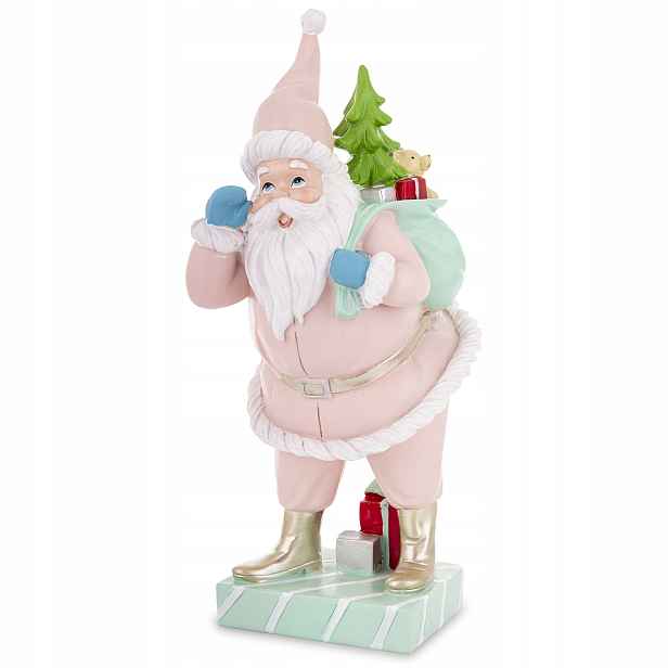 Figurka Mikuláš Sweet Christmas z plastu, vícebarevná, 40 x 17 x 17 cm