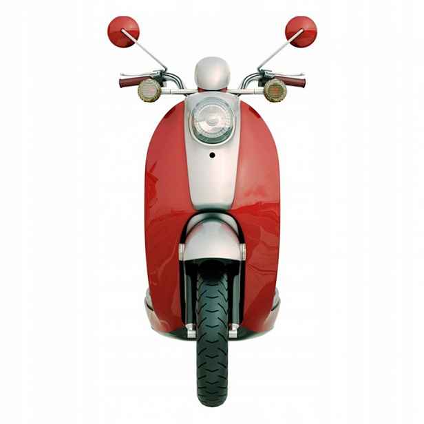 Nástěnný znak Scooter Red 27x1x50 cm