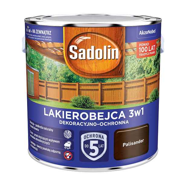 Sadolin Lakobejca 3v1 Dekoračně-ochranná 2,5L Palisandr