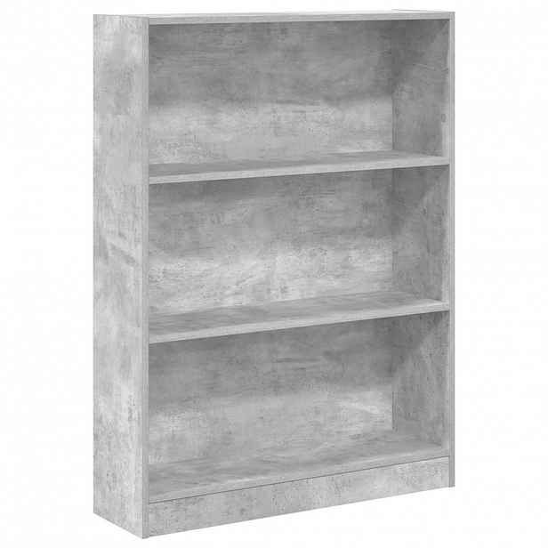 vidaXL Knihovna betonově šedá 80 x 24 x 109 cm kompozitní dřevo