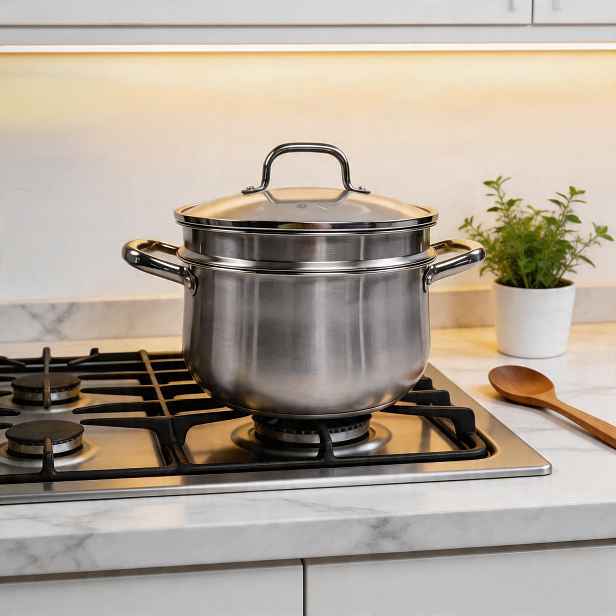 Hrnec na páru Ocel 304 7.6L 26cm Indukční plyn