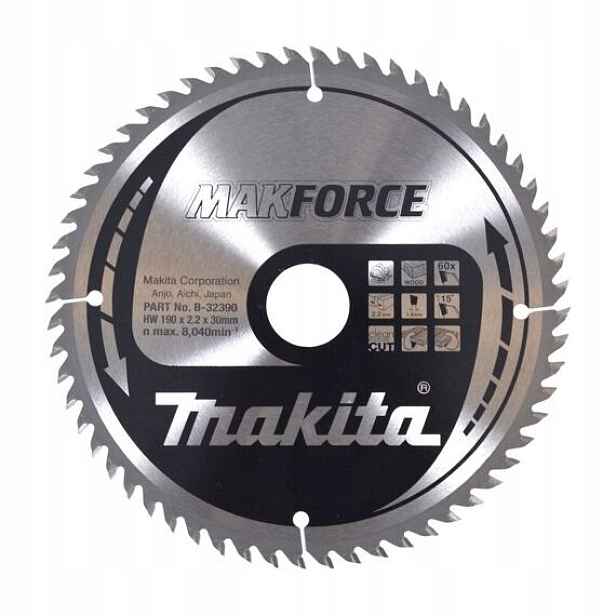 Makita B-32390 pilový kotouč 190mm*30mm 60WZ Hm (old=B-08551)