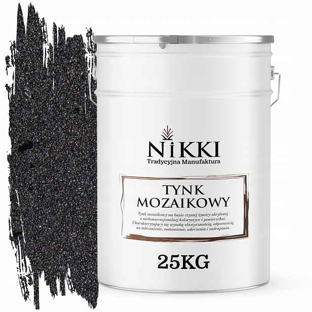 Pryskyřičná Mozaiková Omítka 25 Kg Vnitřní Vnější Černá S Černou Slídou M15
